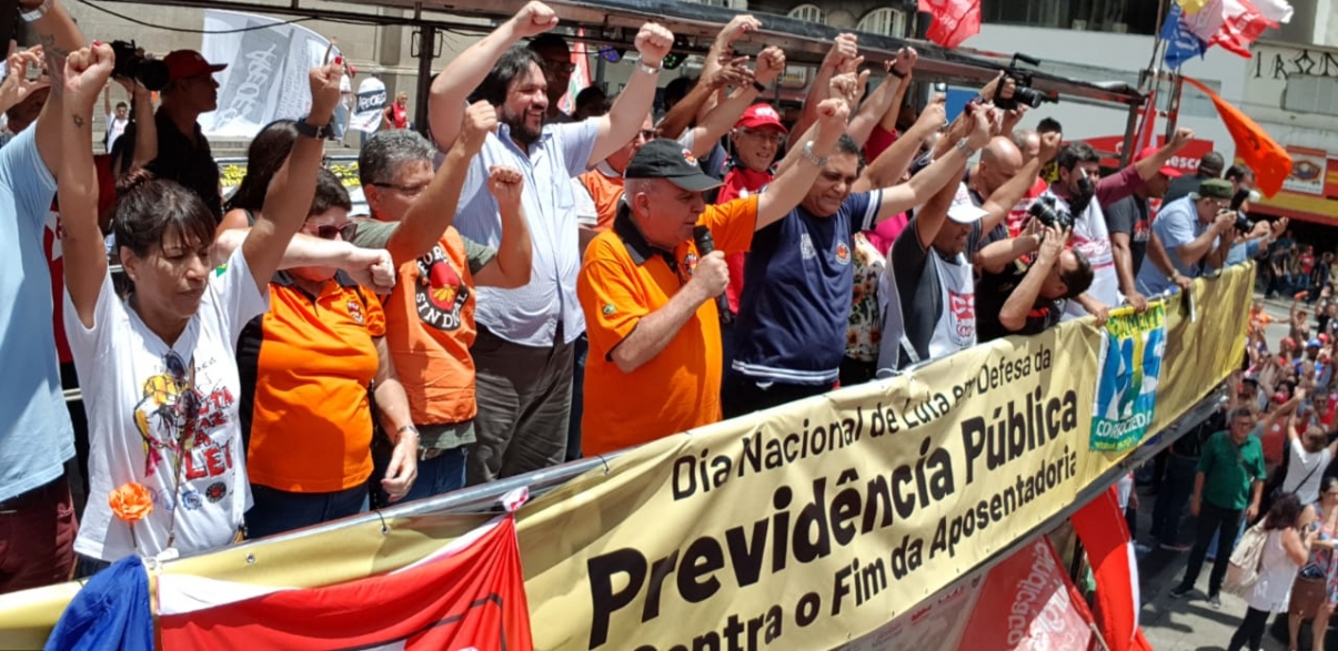 Centrais sindicais convocam jornada nacional ‘rumo a greve geral’ contra ‘reforma’ da Previdência