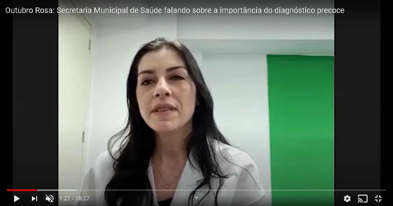 Outubro Rosa: Secretária municipal de saúde fala sobre a importância do diagnóstico precoce