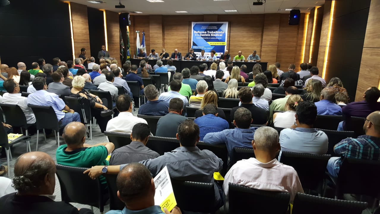 “Seminário do Fórum Estadual em Defesa da Liberdade Sindical” debate Reforma Trabalhista e custeio sindical