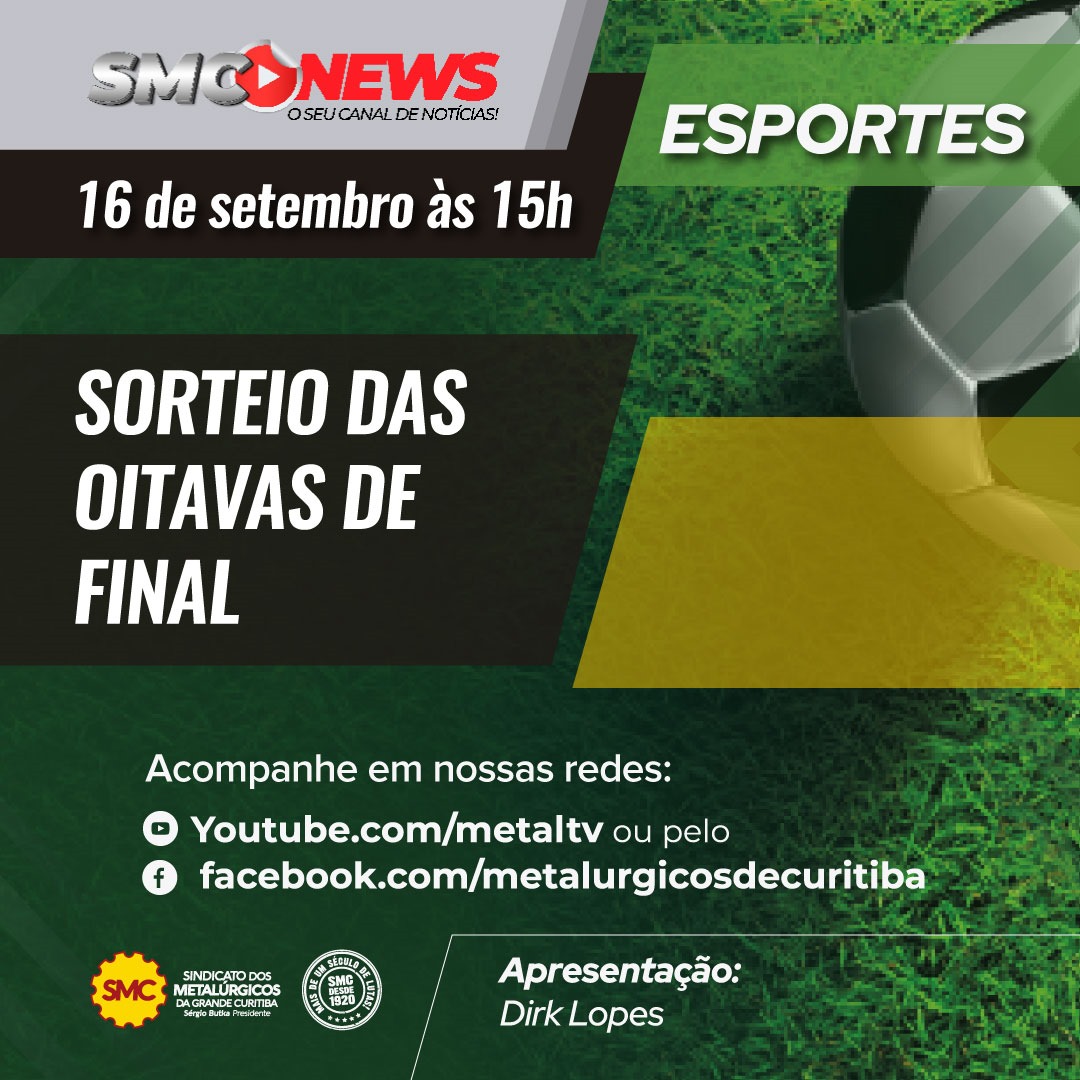 SMC NEWS ESPORTES REALIZA SORTEIO DAS OITAVAS DE FINAL