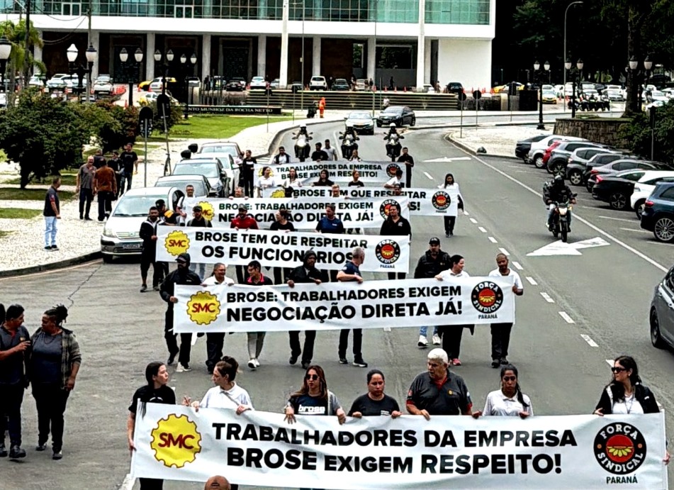 Recado dado! Contra truculência e falta de diálogo, metalúrgicos da Brose reforçam em Curitiba a luta por acordo salarial justo e mais respeito