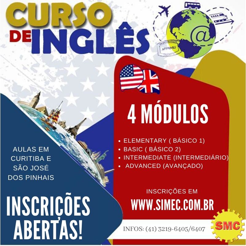Faça Inglês no SMC! Inscrições abertas!