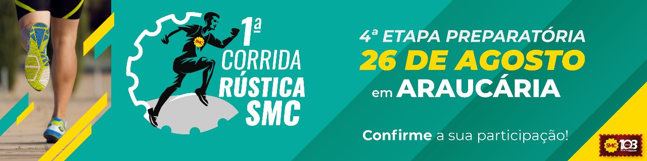 Dia 26 tem a 4ª Etapa preparatória para a Corrida Rústica do SMC - Confirme sua participação!