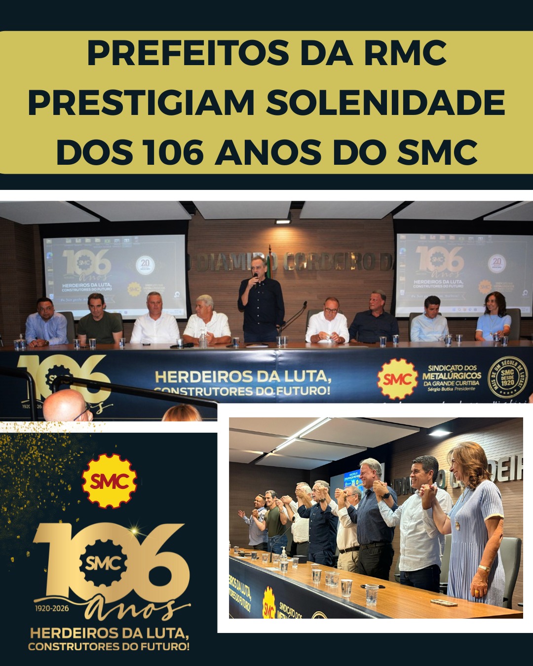 PREFEITOS E AUTORIDADES PRESTIGIAM SOLENIDADE DE 106 ANOS DO SMC