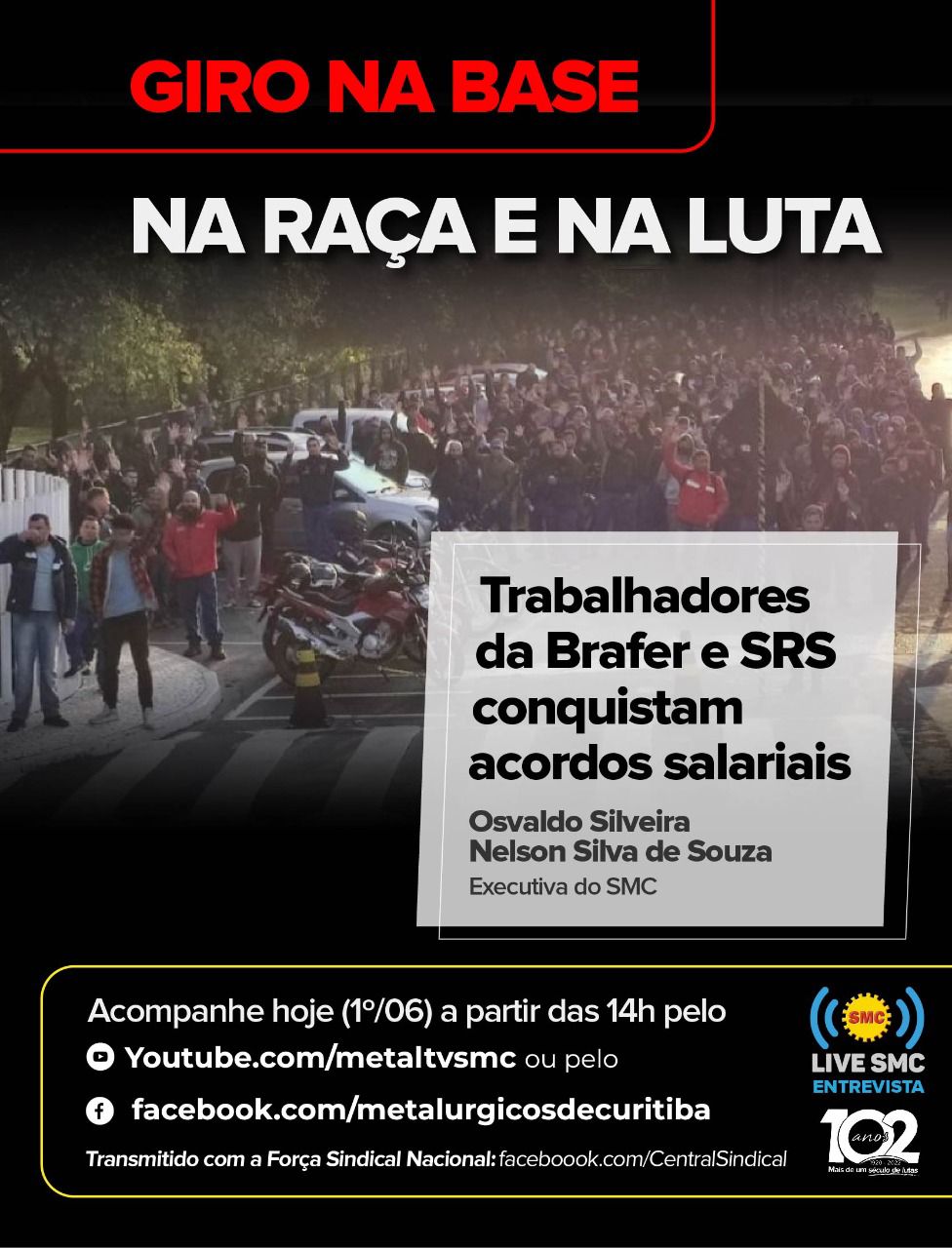 Live SMC: Trabalhadores da Brafer e SRS conquistam acordos salariais