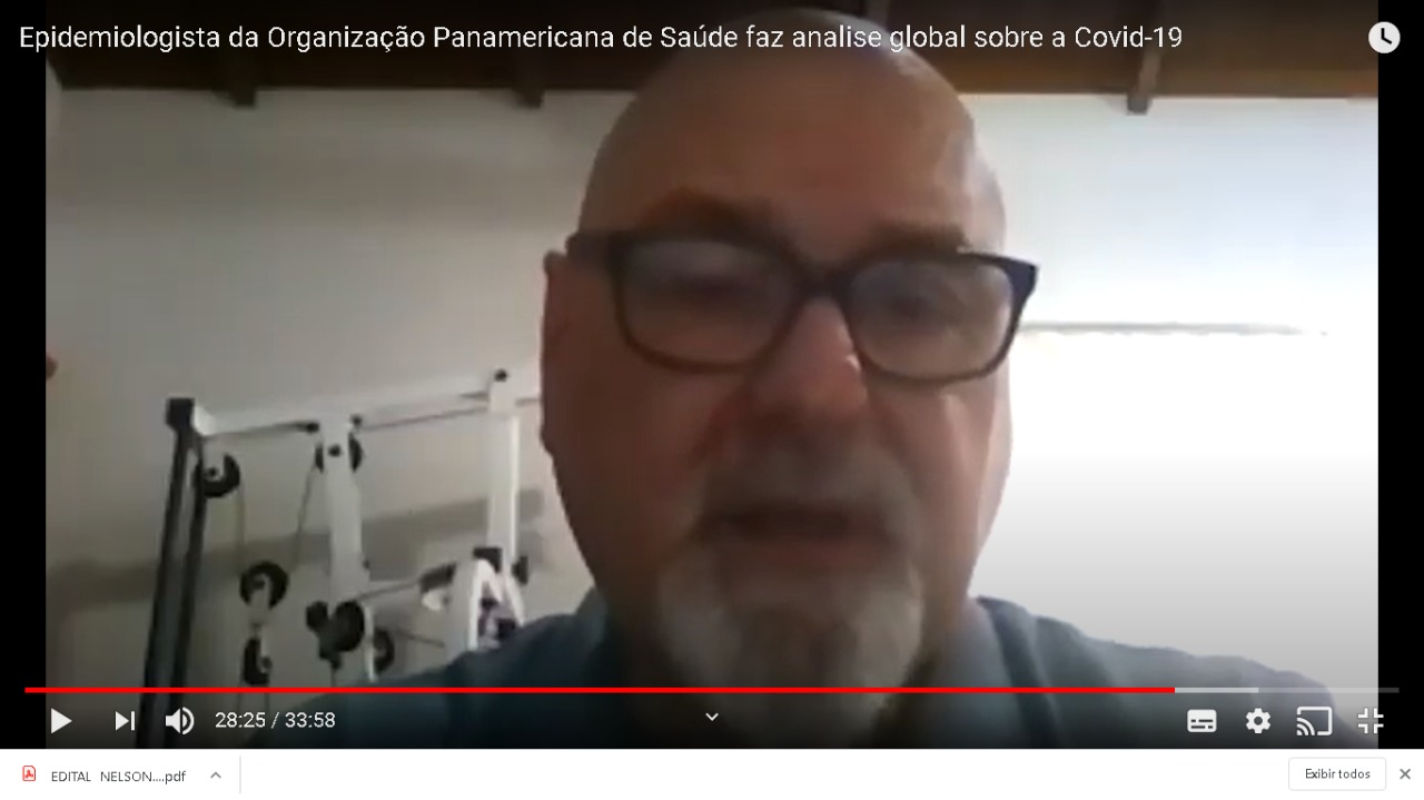 Epidemiologista da Organização Panamericana de Saúde faz analise global sobre a Covid-19 na Live SMC