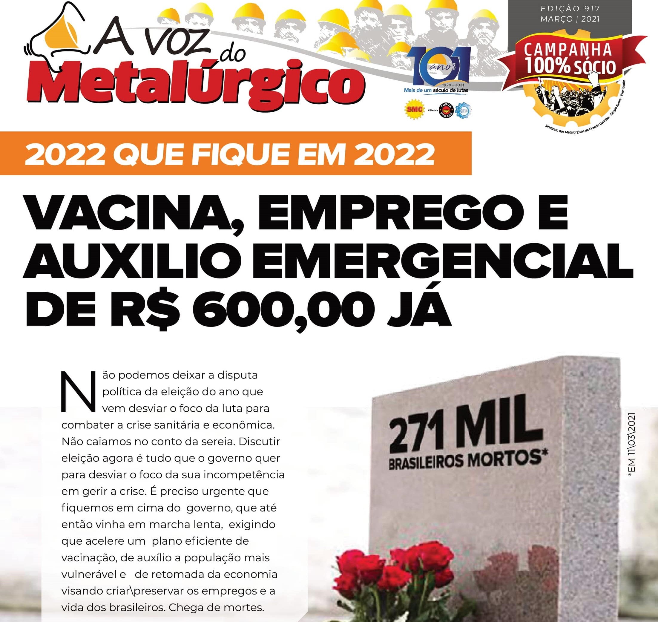 EDIÇÃO 917 DO VOZ DO METALÚRGICO JÁ TÁ NO AR!