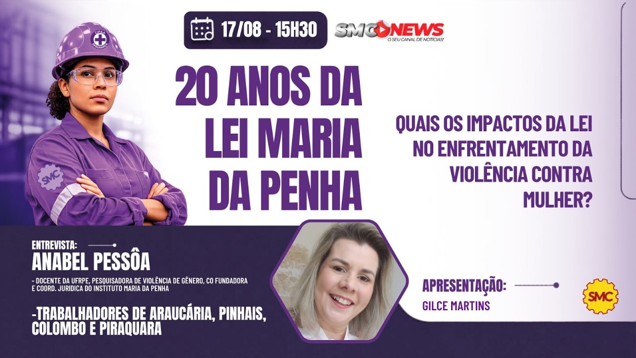 Agosto Lilás: 20 Anos da lei Maria da Penha